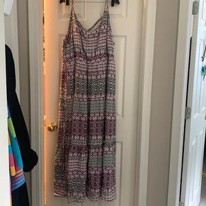 Multi color maxi dress size 3